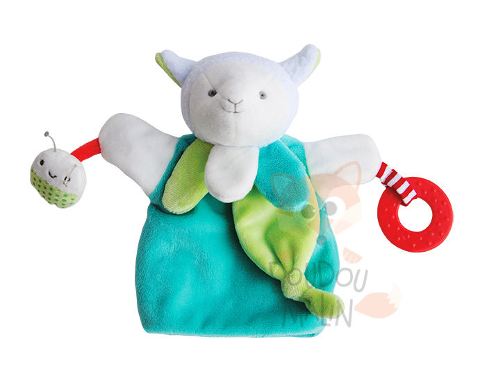  magic handpuppet sheep green white 